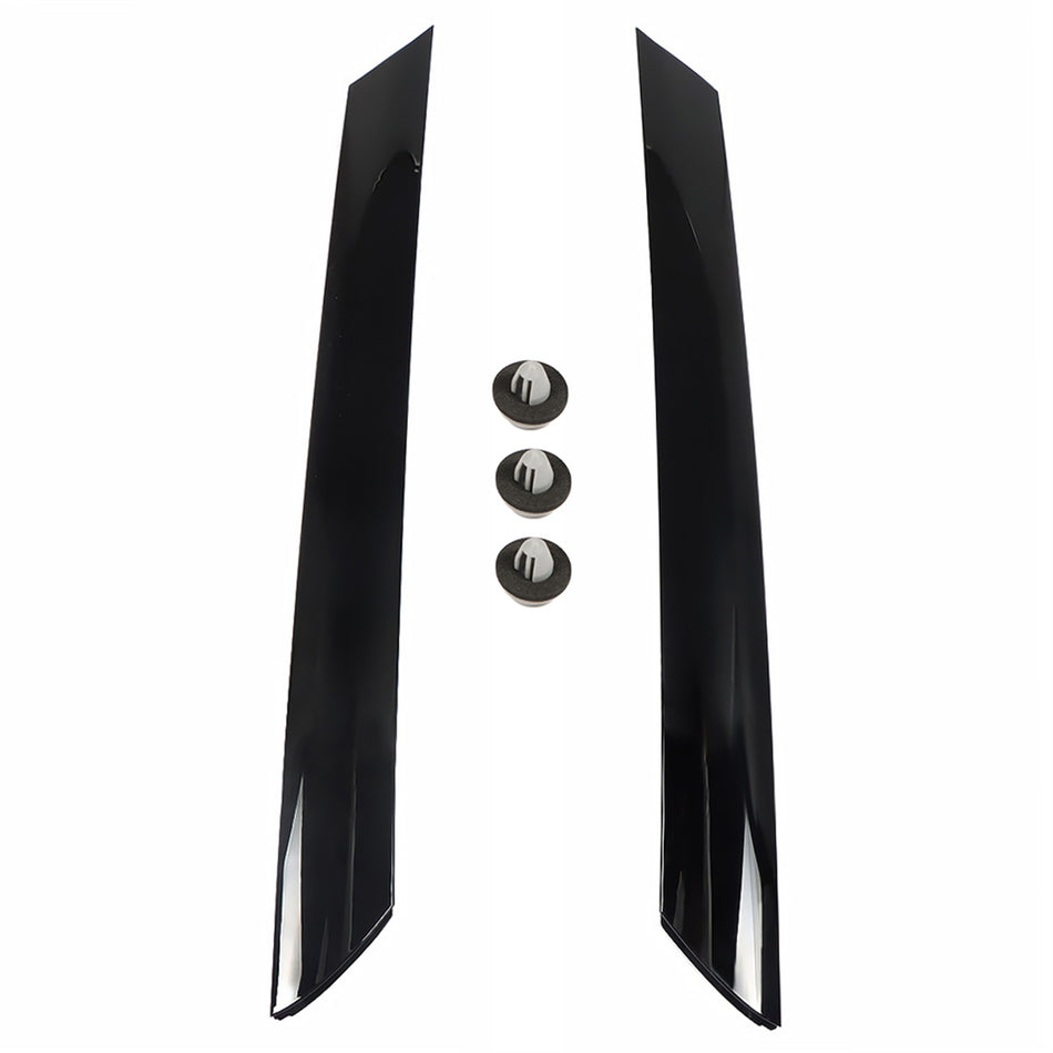labwork Exterior Molding Garnish Windshield Pillar Trim Left Driver and Right Passenger Side Replacement for Kia Soul 2010-2013