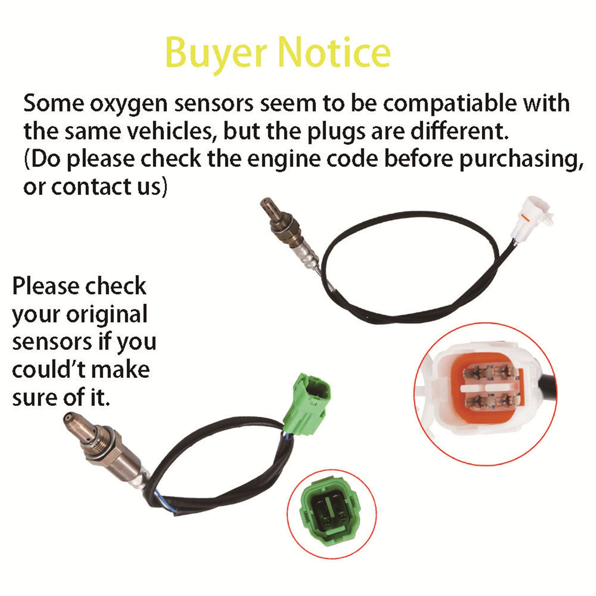 2pcs Up+Downstream Oxygen Sensor 234-9033 234-4165 For 2007-2009 Suzuki SX4 2.0L Lab Work Auto