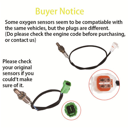 2pcs Up+Downstream Oxygen Sensor 234-9033 234-4165 For 2007-2009 Suzuki SX4 2.0L Lab Work Auto