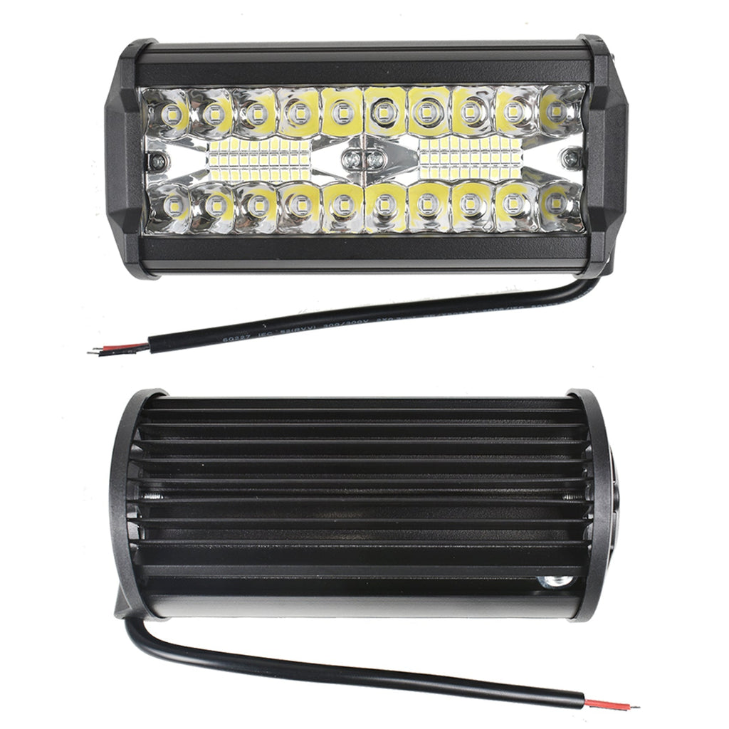 2x 7inch LED Work Light Bar Flood Spot Combo Fog Lamp Offroad Driving Truck 800W Lab Work Auto