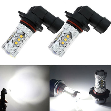 2x 80W Headlights For Can-Am & Honda Foreman  LED 6000K Super White Bulb Lab Work Auto