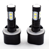 2x 880 899 50W 6000K White  High Power LED Projector Fog Lights Bulbs