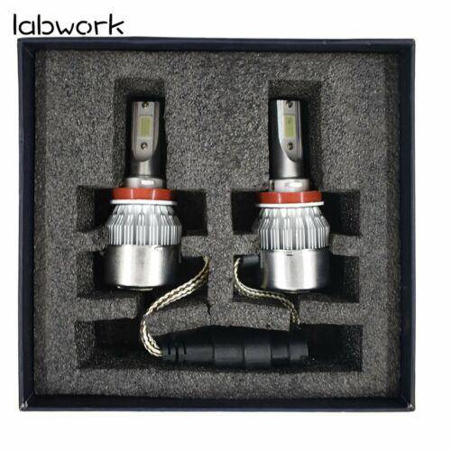 2x H8 H9 H11 H16 8000K Ice Blue  LED Headlight Bulbs Kit High Low Beam Lab Work Auto