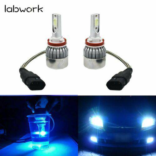 2x H8 H9 H11 H16 8000K Ice Blue  LED Headlight Bulbs Kit High Low Beam Lab Work Auto