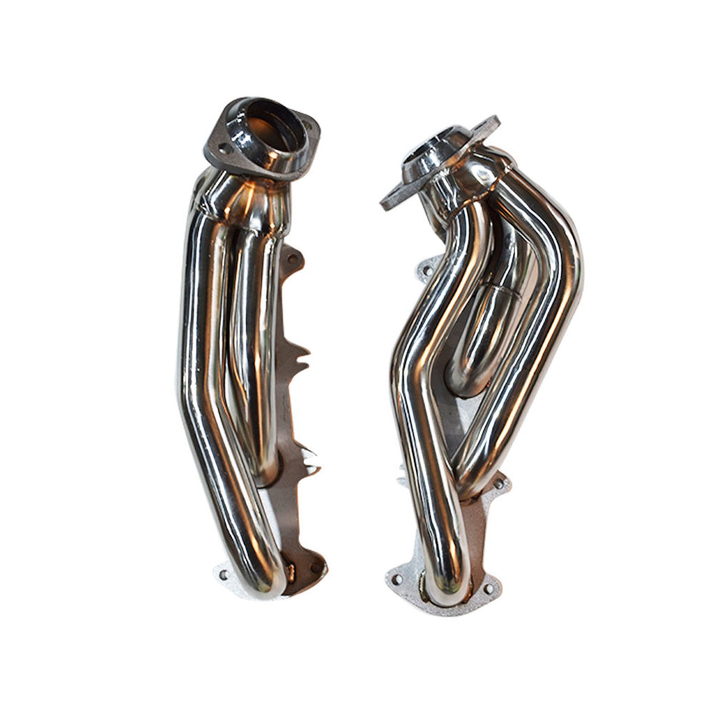 2x Stainless Exhaust Manifold Shorty Header For Ford 04-10 F150 5.4L V8 Lab Work Auto