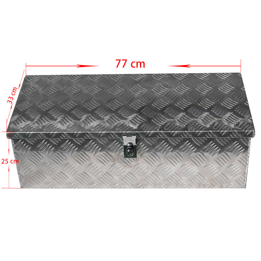 30"x 13" Truck Pickup Underbody Aluminum Tool Box Trailer Storage Bed w/ Lock Lab Work Auto 