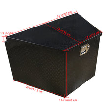 Load image into Gallery viewer, 33 &quot; x 19 &quot; x 18 &quot;Aluminum Diamond Plate Truck Tongue Box Tool Box Storage Black Lab Work Auto 