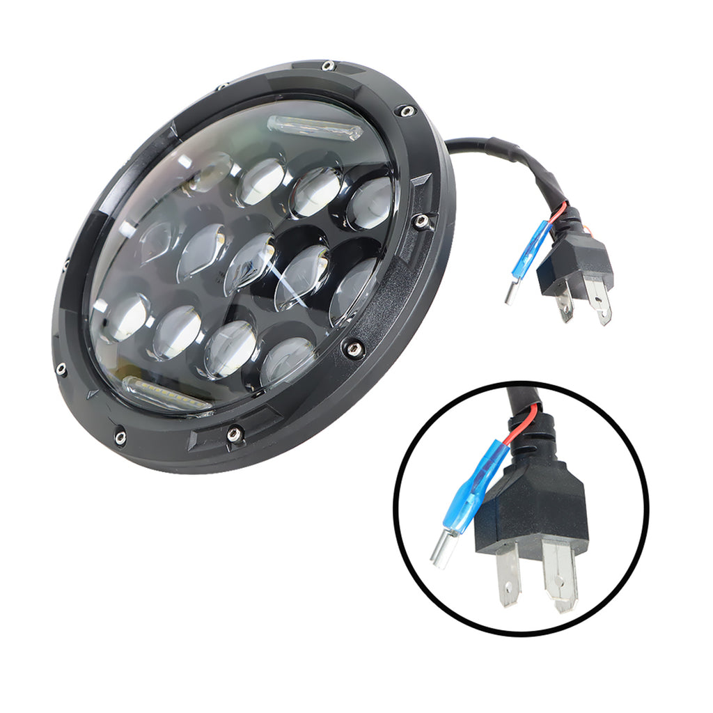 labwork LED Headlights Headlamps 7 Round Daytime Running Light Replacement for Jeep Wrangler JK TJ LJ CJ Wrangler