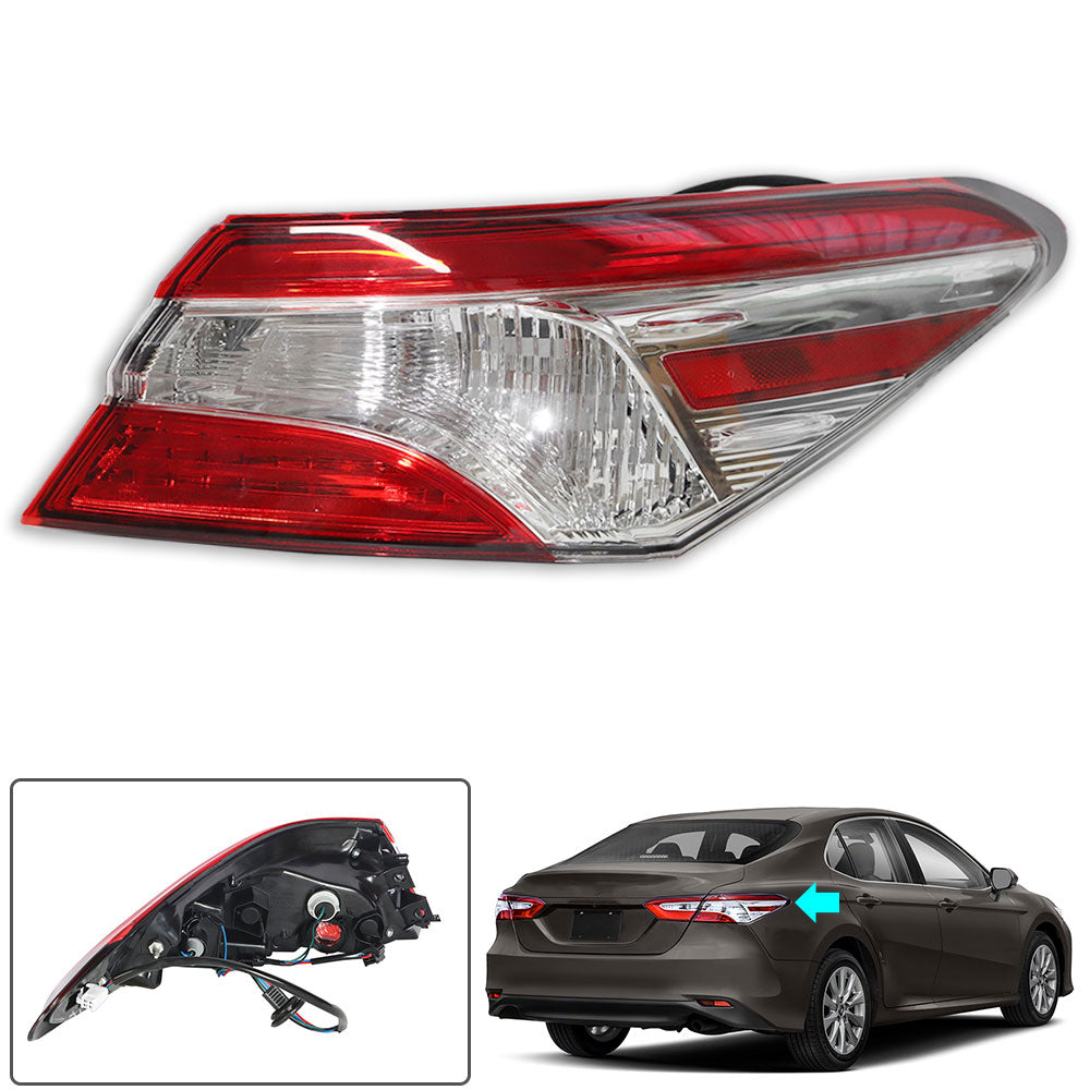 Labwork Right Side Outer Tail Light Lamp Assembly Set For 2018-2020 Toyota Camry