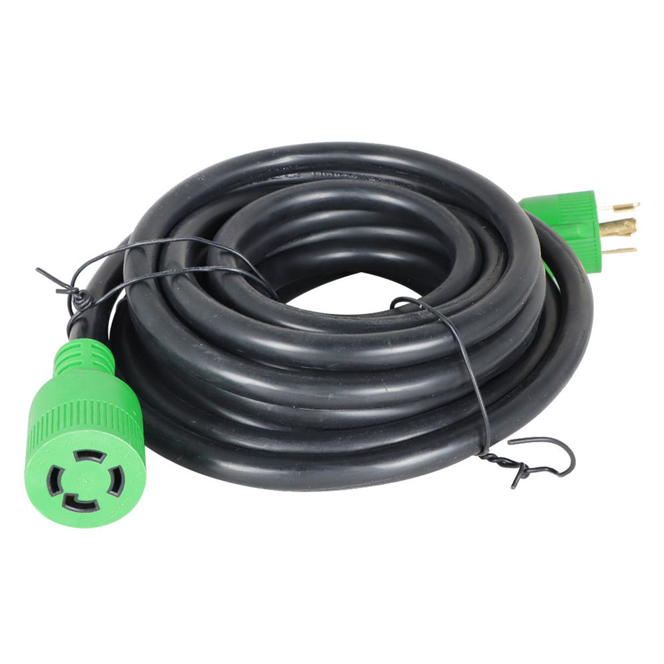 labwork 30A 25 Feet Generator Extension Cord L14-30P to L14-30R 125/250V Up to 7500W 10 Gauge SJTW Generator Cord 4 Prong