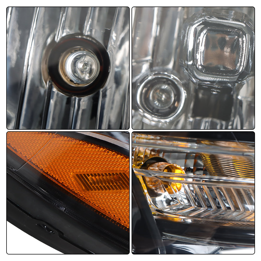 Pair Headlight For 2017-2018 2019 Chevrolet Trax LS Composite Passenger&Driver
