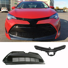 Load image into Gallery viewer, Front Bumper Upper Lower Grille Fit For 2017-2019 Toyota Corolla LE XLE
