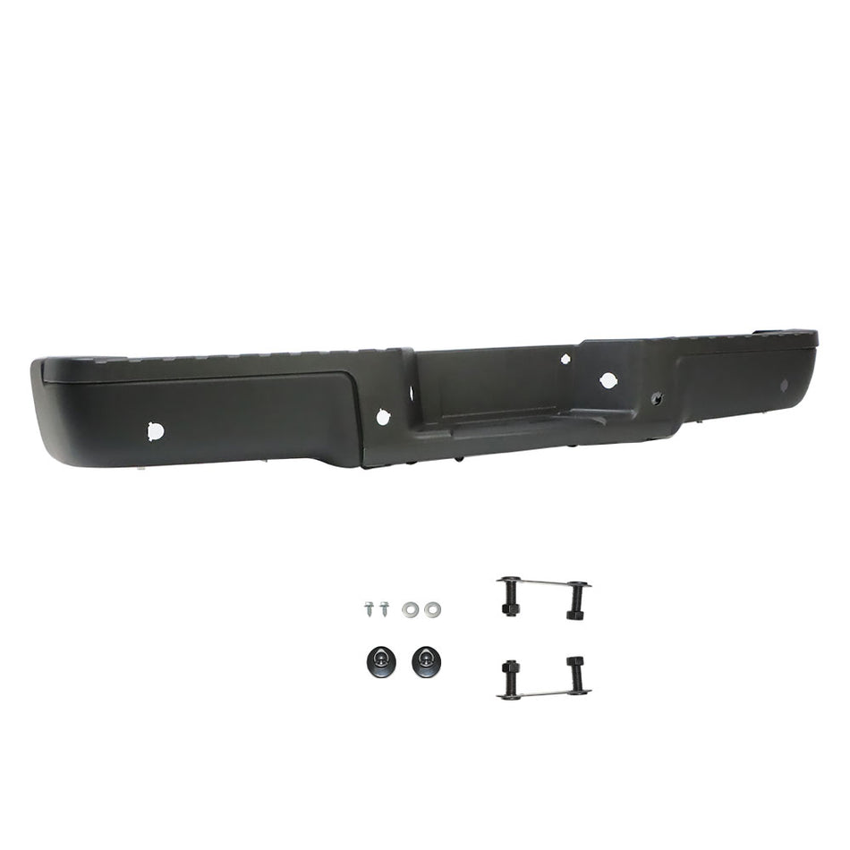 Labwork Rear Steel Bumper Assembly For 2009-2014 Ford F150 Pickup W/ Park Black