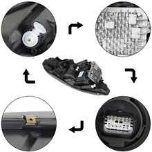 Load image into Gallery viewer, Left Side LED Headlight w/ Ballast Black Housing Fit For Jeep Cherokee 2019-2022