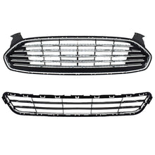 Load image into Gallery viewer, Labwork Front Radiator Grille Grill Upper+Lower Kit For Ford Fusion/Mondeo 2013-2016