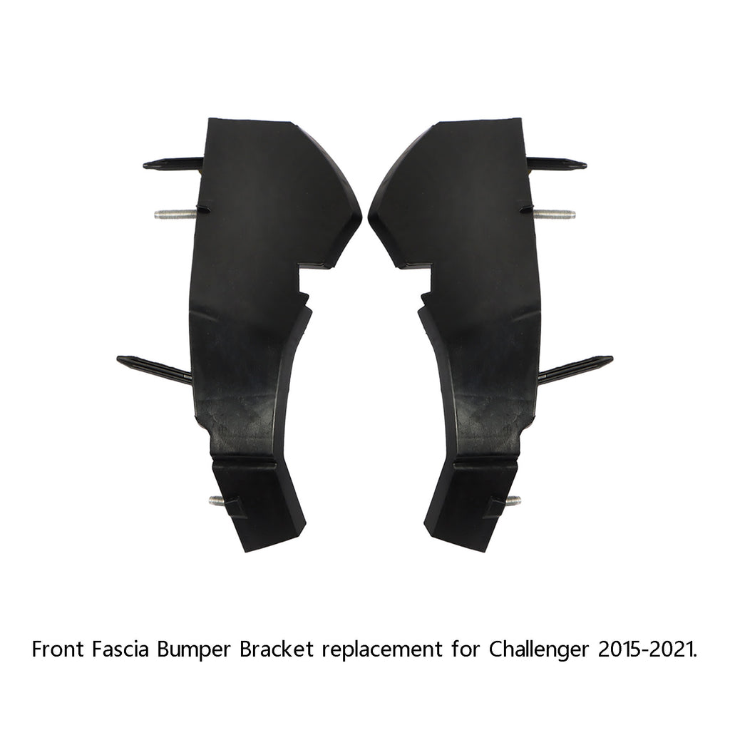 labwork Front Bumper Support Brackets Cover Retainer Front Driver and Passenger Side Replacement for Challenger 2015-2018 68375013AA 68375014AA