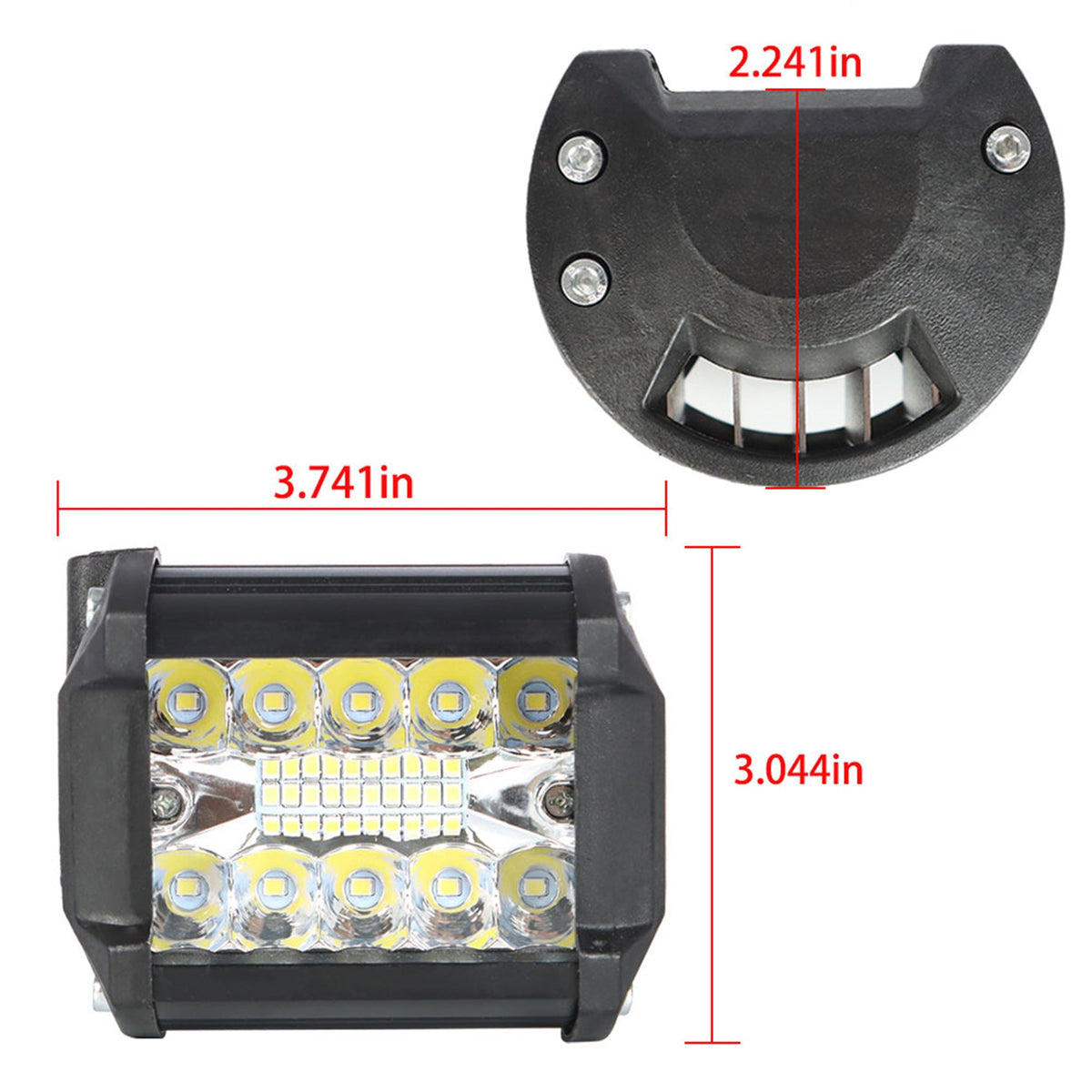 4Inch Combo LED Work Light Spotlight Off-road Driving Fog Lamp Truck Boat 400W Lab Work Auto