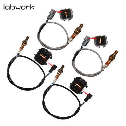 4X Oxygen Sensor 1 Sensor 2 Bank 1 Bank 2 for 04-11 Mitsubishi Endeavor V6-3.8 Lab Work Auto