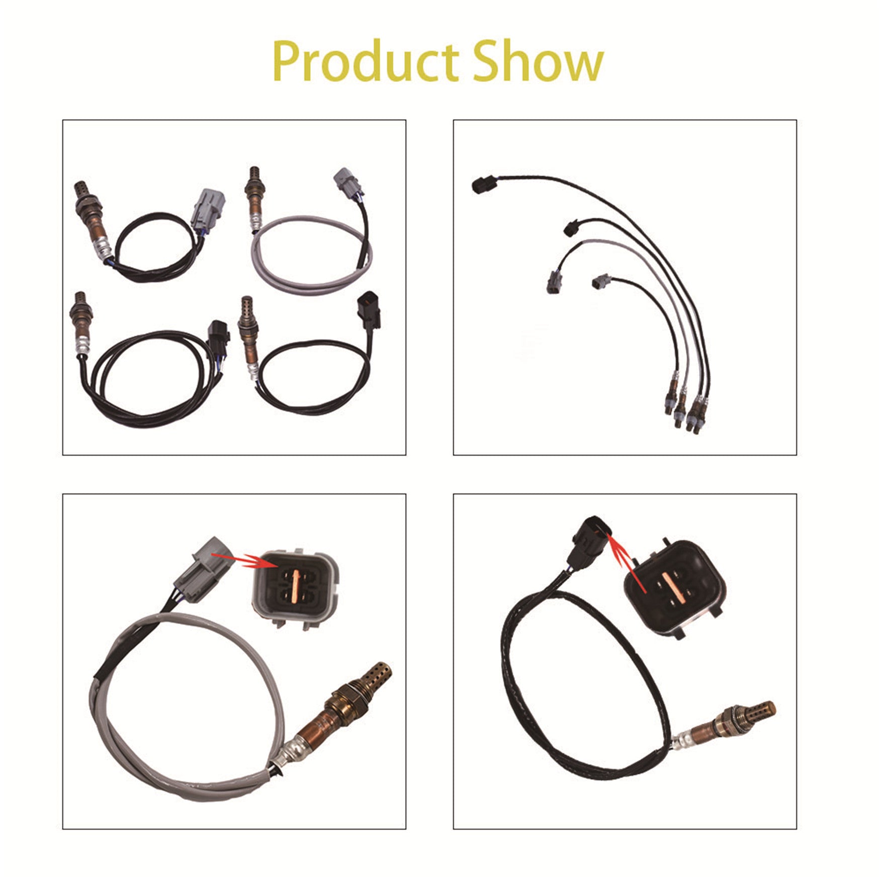4X Oxygen Sensor 1 Sensor 2 Bank 1 Bank 2 for 04-11 Mitsubishi Endeavor V6-3.8 Lab Work Auto