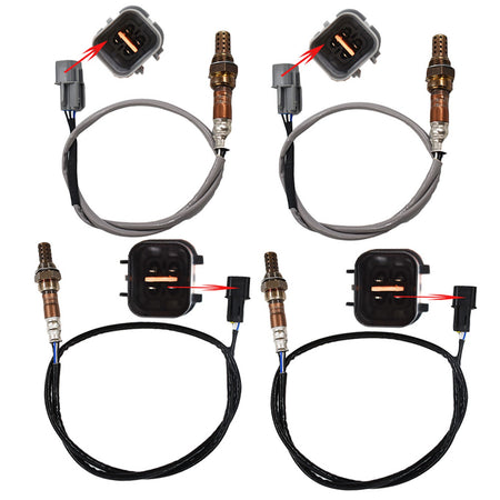 4X Oxygen Sensor 1 Sensor 2 Bank 1 Bank 2 for 04-11 Mitsubishi Endeavor V6-3.8 Lab Work Auto