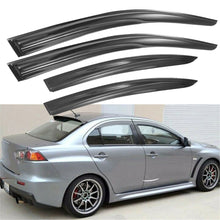 Load image into Gallery viewer, 4pcs JDM Smoke Sun/Rain Guard Vent Shade Window Visors Fit For 08-17 Lancer NEW Lab Work Auto
