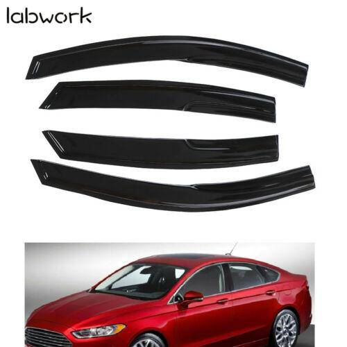 4pcs Window Visors Deflector Vent Sun Rain Guard Shade For Ford Fusion 2013-2020 Lab Work Auto