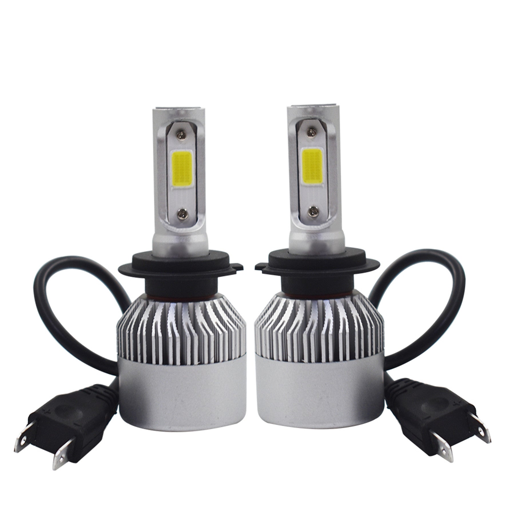 4x Kit High Low Beam Total 3400W 510000LM 6500K  Combo H11 H7 LED Headlight Bulb Lab Work Auto