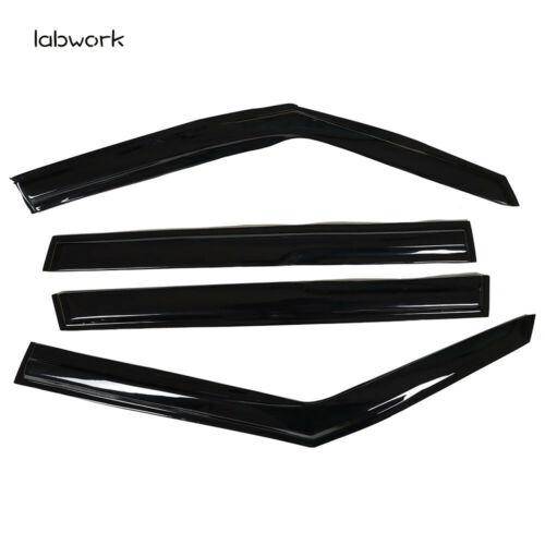 4x Window Visors Vent Sun Wind Guard Deflector For 2008 2009 2010-2013 Kia Soul Lab Work Auto