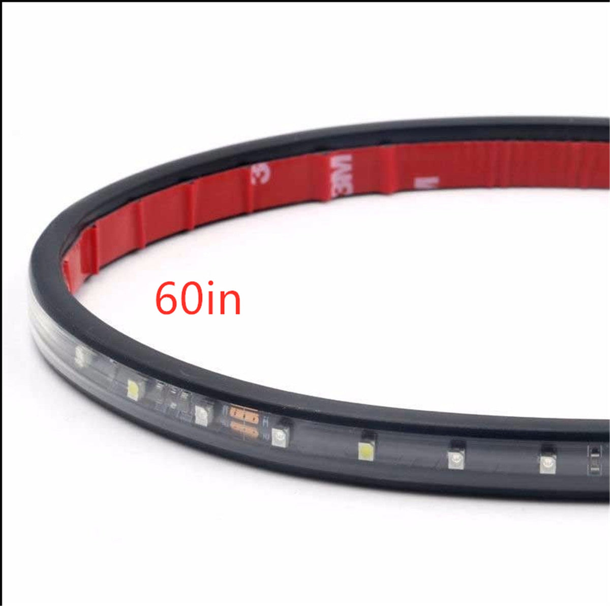 5-Function Tailgate LED For SUV Jeep Strip Brake Signal Light Truck 60" Flexible Lab Work Auto