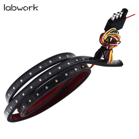 5-Function Tailgate LED For SUV Jeep Strip Brake Signal Light Truck 60" Flexible Lab Work Auto