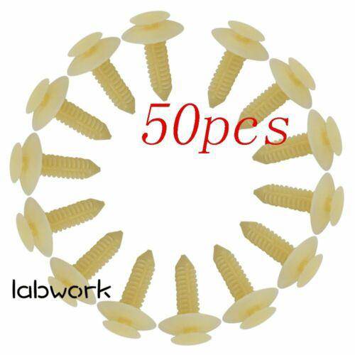 50* Push Rivets Door Trim Panel Retainer clips Fit for Ford Aerostar Bronco New Lab Work Auto