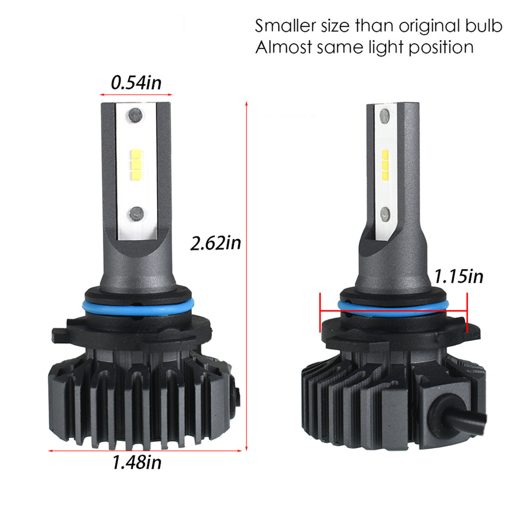 labwork 9006/HB4 LED Fog Light Bulbs,50W 12000LM 6000 White High brightness Headlights Bulbs Conversion Kit,Pack of 2