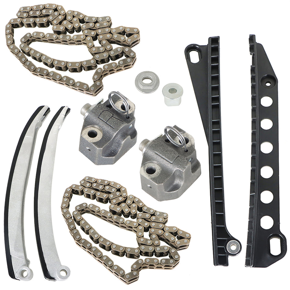 labwork Timing Chain Kit with Tensioners Guide Rails Replacement for 2000-2011 Ford E150 E250 F150 Expedition Lincoln 4.6L