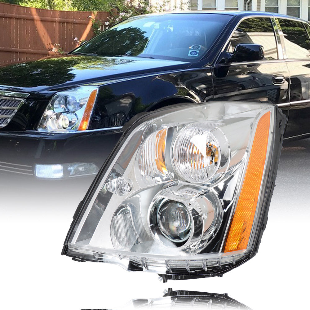 Labwork Left Headlight For 2008-2011 Cadillac DTS HID/Xenon Projector Clear Lens