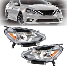 Load image into Gallery viewer, Headlights Replacement for 2016-2019 Nissan Sentra Halogen Type Projector Headlights Lamps Assembly Pair Left + Right (Passenger + Driver) Side