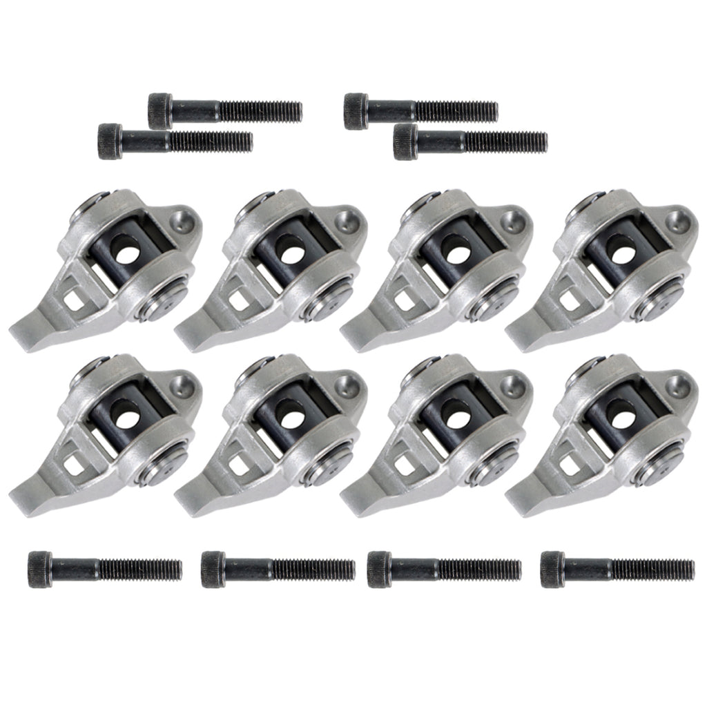 labwork 8 Pcs Rocker Arms with Upgraded Trunion and Bolts Kit 10214664 Replacement for LS1 LS2 LS6 LR4 Engines