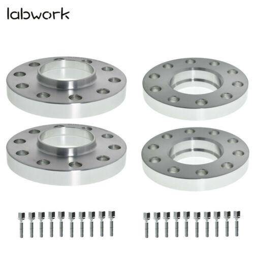 5x120mm (2) 15mm & (2) 20mm W/ Bolts Hub Centric Wheel Spacers Adapters For BMW Lab Work Auto