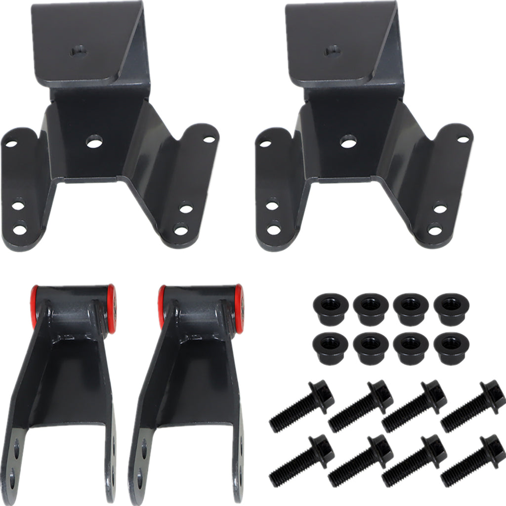 4 Rear Drop Lowering Kit Hanger Shackle Replacement for Chevy for GMC C10 1973-1987 2WD