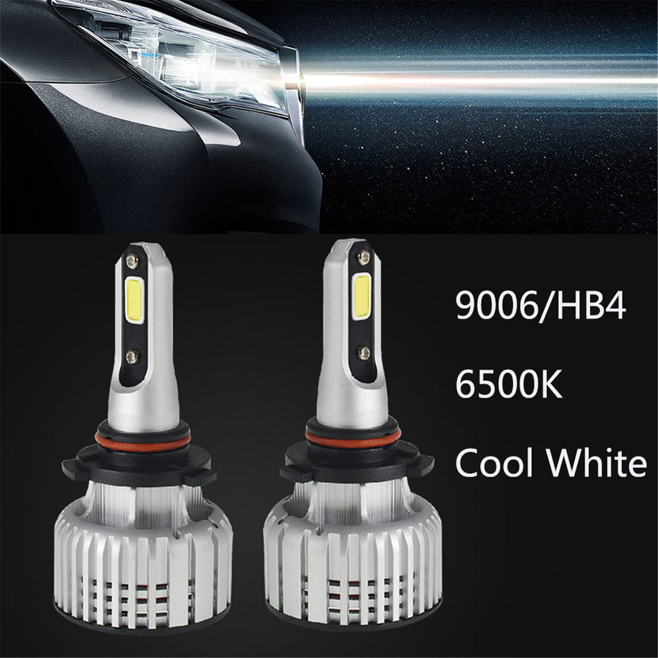 labwork 9006/HB4 LED Headlight Bulbs,72W 10000 Lumens Super Bright 6500K Cool White LED Headlights Conversion Kit,Pack of 2