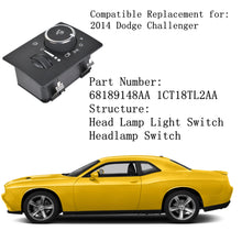 Load image into Gallery viewer, 68189148AA Headlamp Switch w/ Fog Lights For 2014 Dodge Challenger Lab Work Auto