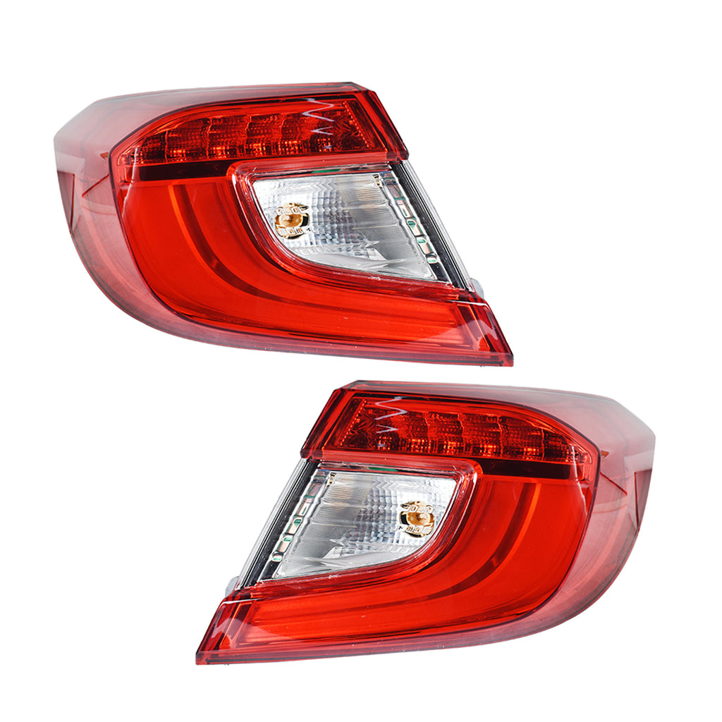 labwork Driver and Passenger Side Outer Tail Lights Replacement for 2018-2021 Honda Accord Sedan 33550TVAA01 HO2804118