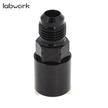 Load image into Gallery viewer, -6AN AN6 Fuel Adapter Fitting to 3/8 Quick Connect LS W/ Clip Female Black GM Lab Work Auto