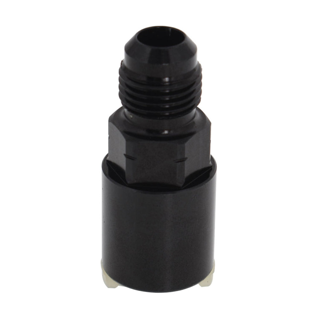 -6AN AN6 Fuel Adapter Fitting to 3/8 Quick Connect LS W/ Clip Female Black GM Lab Work Auto