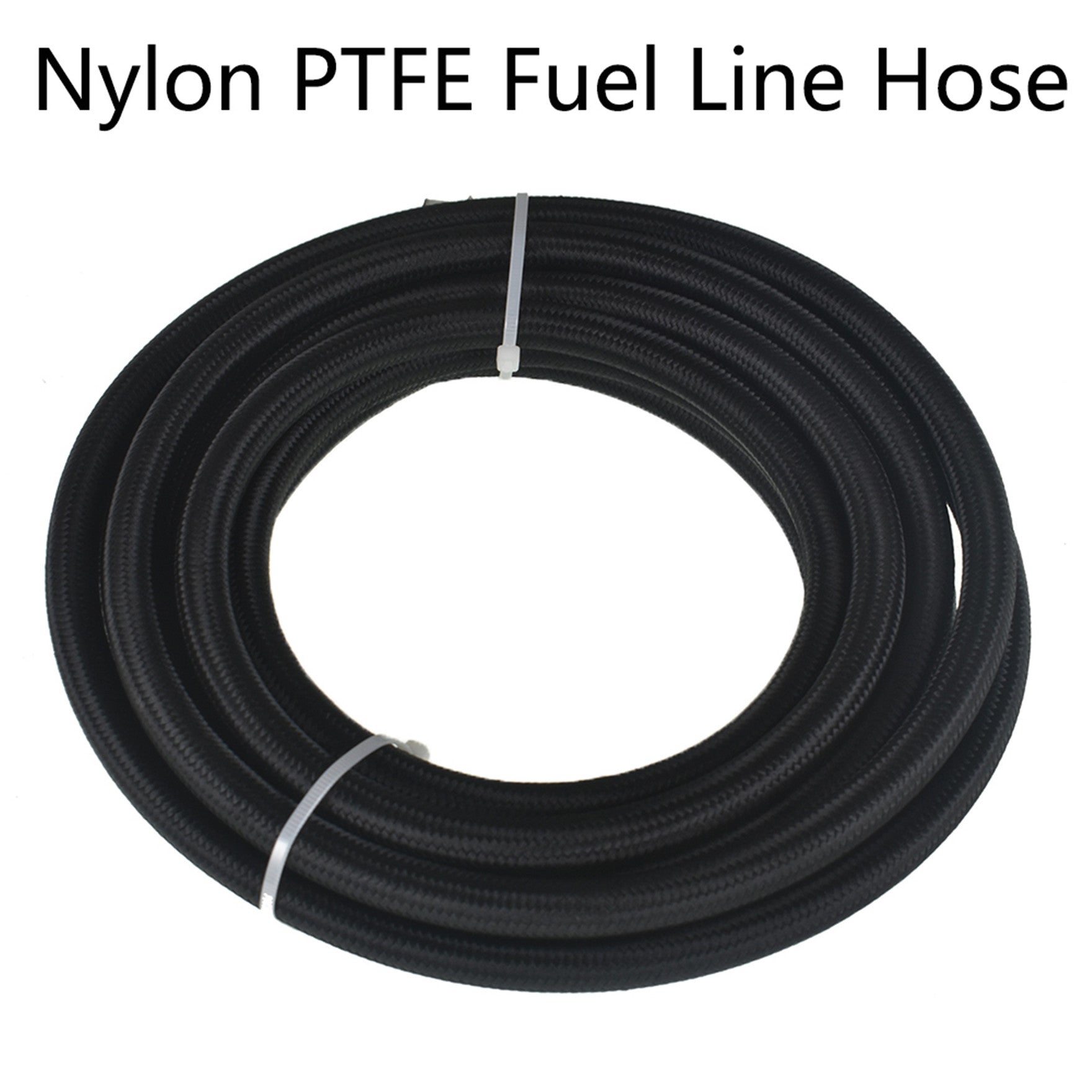 6AN Black Nylon E85 PTFE Fuel Line 10FT 12FT 20FT 30FT 10 Fittings Hose Kit E85 Lab Work Auto