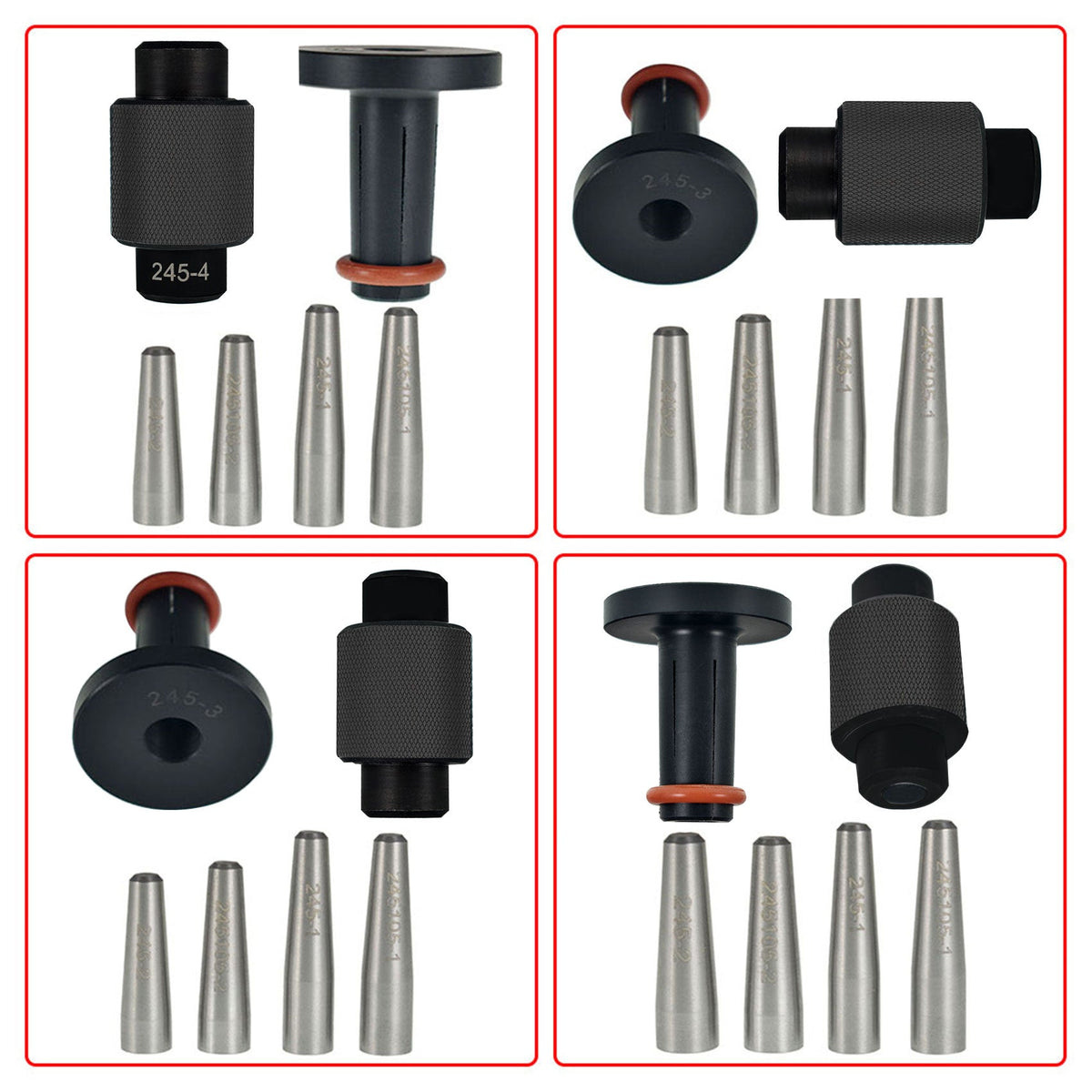 6pcs Fuel Injector Seals Tools Comparable to #EN-49245, EN-51105 and #18683AA000 Lab Work Auto 