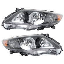 Load image into Gallery viewer, Labwork Left &amp; Right Headlights For 2011 2012 2013 Toyota Corolla S Black Housing