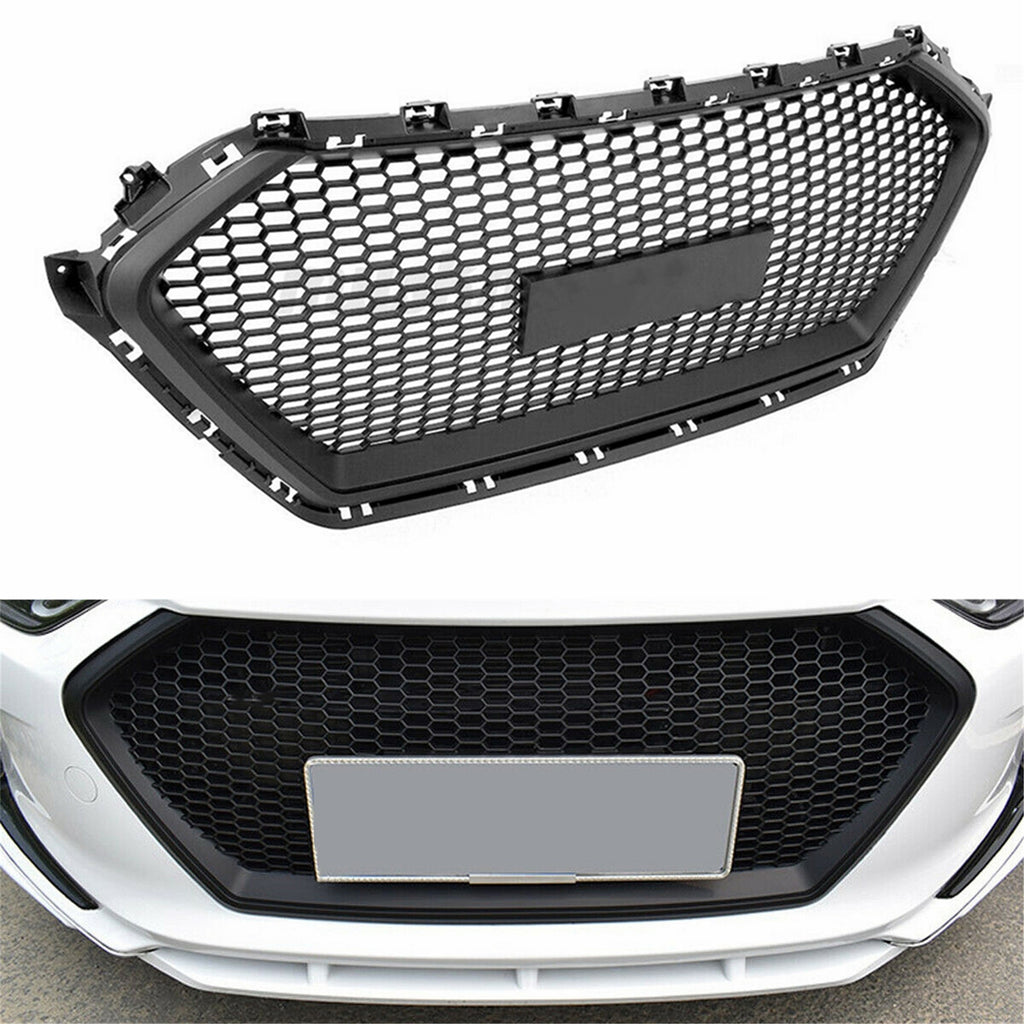 Labwork Front Plastic Grille Bumper For Hyundai Elantra 2017 2018 Black Honeycomb