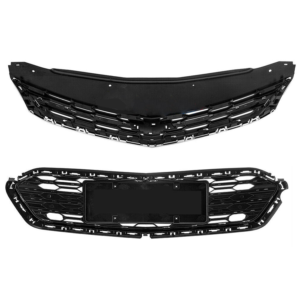 Labwork Front Bumper Upper Grill Middle Lower Grille For Chevrolet Cruze 2016 2017 2018