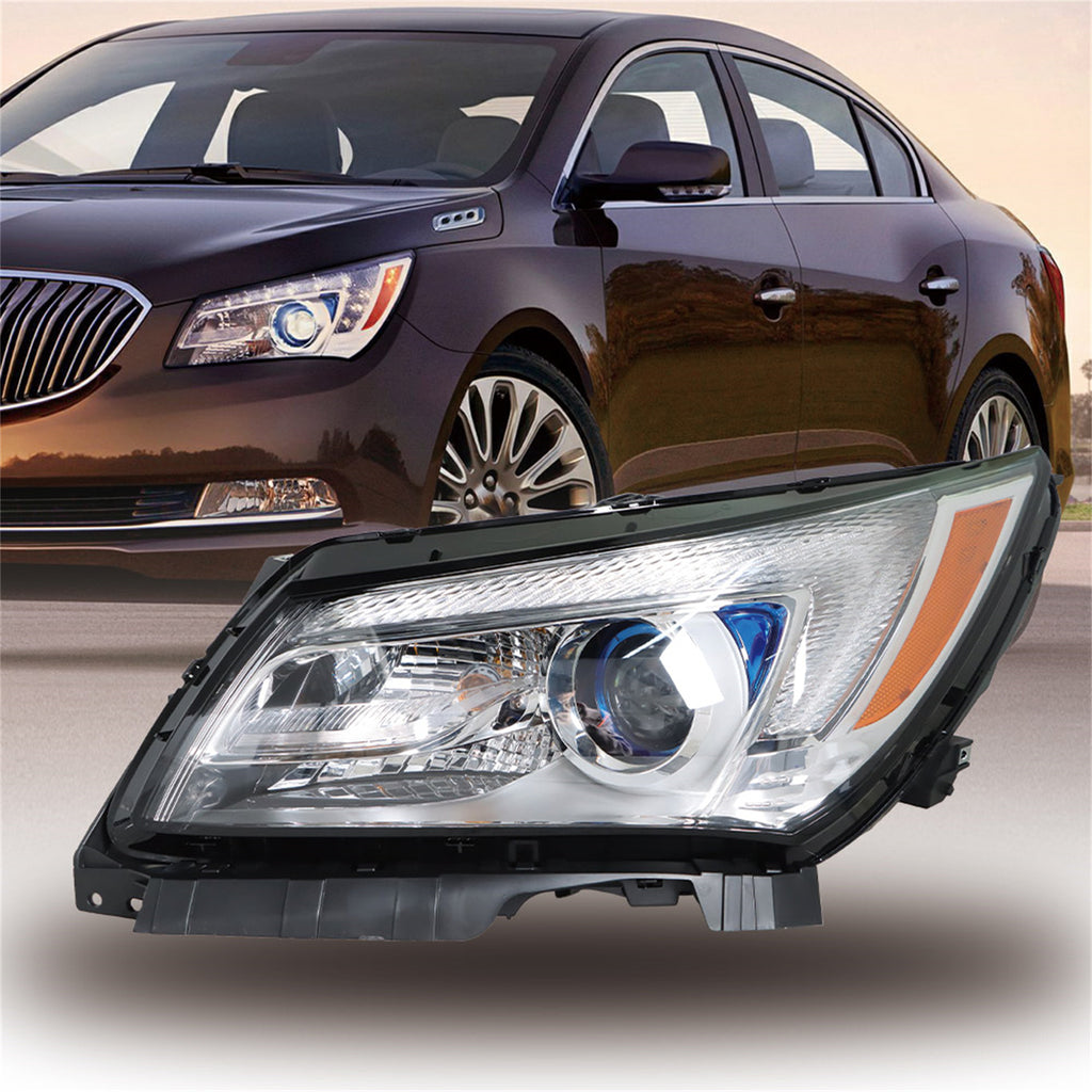 labwork Replacement for 2014 2015 2016 Buick LaCrosse Headlamp LED Tube Projector Headlight Left Driver Side GM2502393