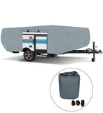 8-10 FT Trailers Waterproof RV Trailer Cover For Folding Pop Up Camper